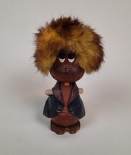 Alte Original Midcentury Holzfigur Troll Puppe Dänemark 60er Jahre Holz Design 