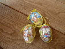 3 tlg. Ostereierset, Osterei, Osterdekoration, Osterhasen, Osterstrauch