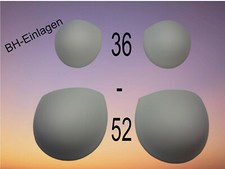 BH Bikini Einlagen Dreieck Push Up Füllung Polster nähen/einlegen Gr.36-52 Weiss
