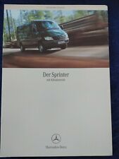 Mercedes-Benz Sprinter mit Allradantrieb Prospekt 03.2001