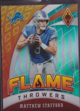2020 Panini Phoenix Flame Thrower Insert /25 Matthew Stafford Lions Rams
