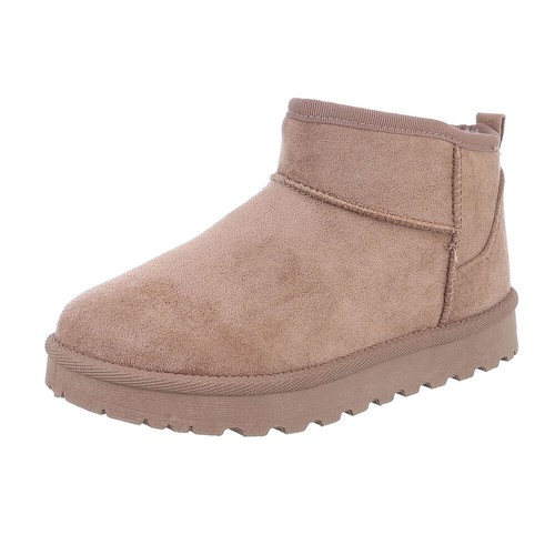 Damen snowboots mit dekofell - snowboots,
