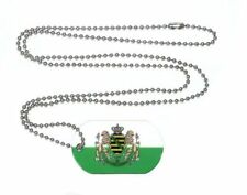 Dog Tag Königreich Sachsen Erkennungsmarke 30 x 50 mm Fahne Flagge