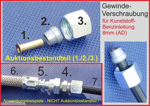 Schraubanschluß für 8mm - , x1,0
