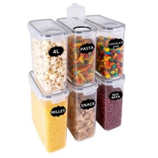 6er Set Vorratsdosen Aufbewahrungsbox Küche Luftdicht Behälter Ceralienspender