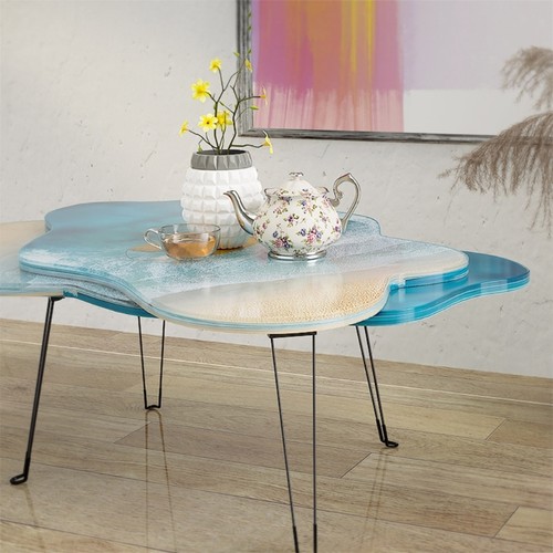 River table silicone mold - river,