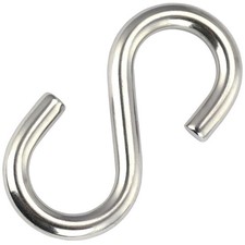 Ø 3 bis 10 S Haken Edelstahl A4 Räucherhaken Metzgerhaken Fleischerhaken Hook