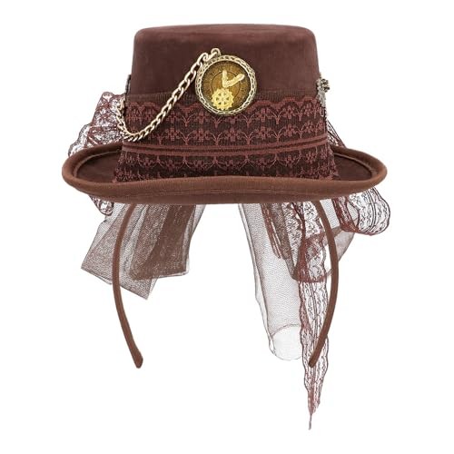 Haarreif steampunk mit hut - steampunk,