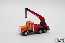 Herpa Kenworth W900 Kranwagen 3-achsig orange/rot/schwarz Sonderanfertigung 1:87 /H2238