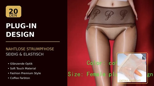 Nahtlose strumpfhose mit hoher - nahtlose,