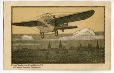Werbe AK Frankfurt Main,Franz Verheyen,Flugzeug,Fahrräder,waffen,Uhren um 1910