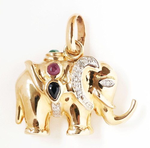 Großer anhänger elefant - großer,