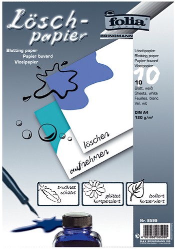 Folia löschpapier block din - löschpapier-block,