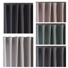 Vorhang Verdunklung verdeckte Schlaufen Gardine Store London grau rosè türkis