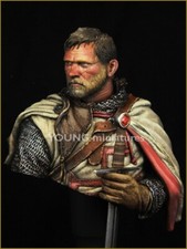 Junge Miniaturen - Tempelritter - 1:10 Resin Büste - YH1837