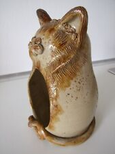 ANNETTE ODY Kunstkeramik Katze Windlicht signiert * 70er/80er Jahre * neuwertig