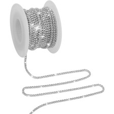 Strassband silber yards 2mm - strassband,
