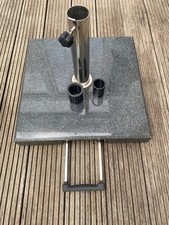 Sonnenschirmständer Schirmständer rollbar ca 50 kg Granit + Adapter-Ringe