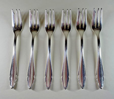 f 10-25   Bruckmann Besteck 6 Kuchengabeln 90er Silber 15,2 cm