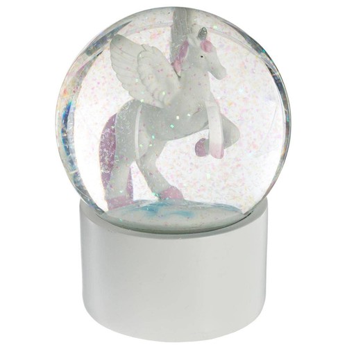 Schneekugel einhorn grau - einhorn,