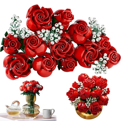 Blumenstrauß bausteine set - blumenstrauß,