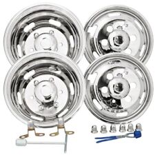 Satz Edelstahl Radkappen Radblenden 16"x6" Stahlfelgen V+H Iveco Daily 2006-