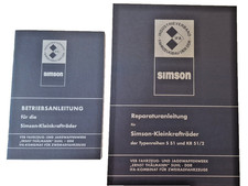 ANGEBOT ! Reparaturanleitung Simson S51  KR51/2 Schwalbe + Betriebsanleitung IFA