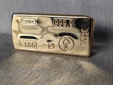 Feuerzeug Golden Boutique Factice Goldbarren 24 Karat Feingold vergoldet 999,9
