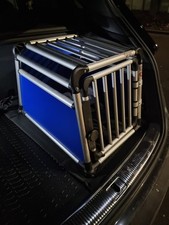 4pets Hundebox Grösse S Farbe Blau Alu