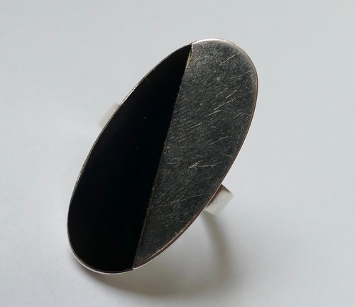 Designer ring onyx 925 - ring, silber