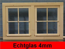Gartenhausfenster 111x68cm Glas Doppelfenster Werkstatt Carport DFE111684FEDRDK