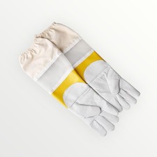 Bienenexpress Imkerhandschuhe Größe S Schafsleder weiß atmungsaktiv Imkerei