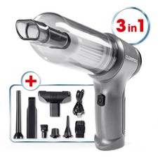 CLEANmaxx 3 in 1 Akku Staubsauger Handstaubsauger beutellos Tastatur Auto Sauger
