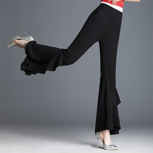 Damen chiffon schlaghose - damen,