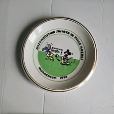 Porzellana Bogucice   Sammelteller Wandteller Teller '74 mistrzostwa micky Maus 