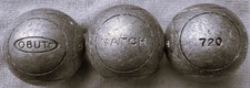 3 Boulekugeln Obut Match geriffelt Allround Wettkampf halbweich