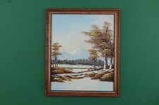 Ölgemälde mit Holzrahmen