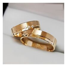 Sonderangebot Eheringe Trauringe 333 er Gold Massiv Gelb Gold mit Brillanten