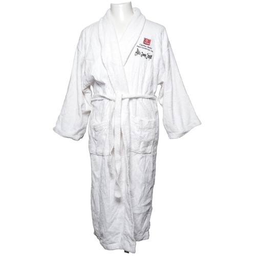 White elegance bademantel - white,