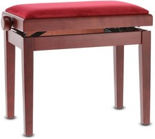 GEWA Pianobank Deluxe Mahagoni Matt Klavierhocker E-Piano Bank Keyboard Hocker