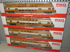 Piko H0 57622 57623, 4x Doppelstockwagen - Steuerwagen, DR, Ep. IV __ NEU