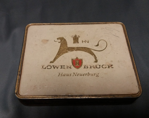 Blechdose löwenbrück haus - blechdose,