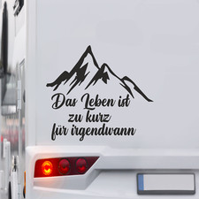 Wohnmobil Aufkleber mit Spruch