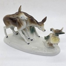 Porzellan Keramik Hirsch Figur