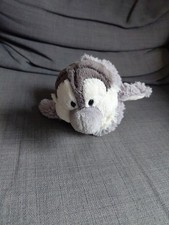 NICI Pinguin hellgrau liegend ca. 20cm