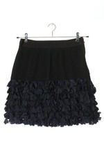 SONIA RYKIEL Seidenrock Damen Rock Gr. DE 36 schwarz-dunkelblau Elegant