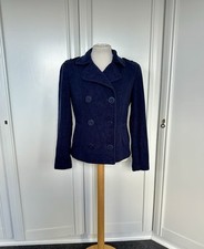 H&M Jacke Gr. M 38 Blau Marineblau Knöpfe Sailor 