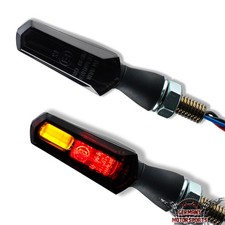 Motorrad LED 3in1 Mini Rücklicht Bremslicht Blinker Cob Dark Scuro e-geprüft 12V