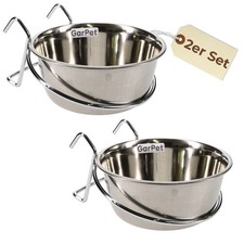 2er Set Edelstahlnapf zum