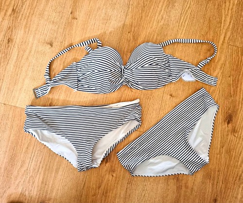 Bikini badekleidung gestreift - bikini,